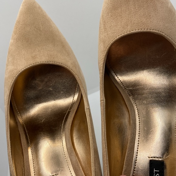 Nine West Tunips Woman’s Heels Barely Nude Rhinestone Detailing Size 10M - Picture 14 of 15